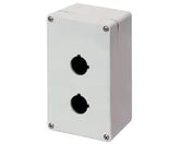 Elfin Push-button enclosure, 2 hole Ø 22, 92x152x70mm